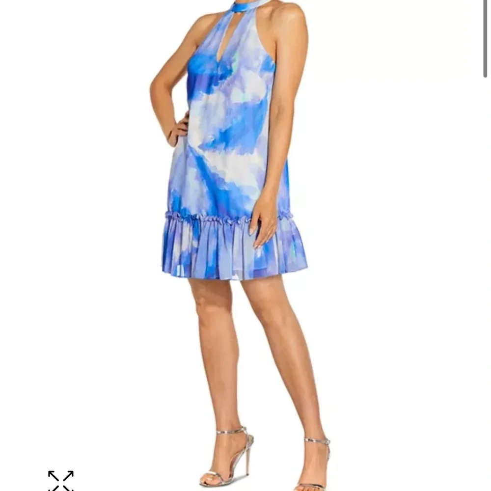 Aidan by Aidan Mattox Mock Neck Printed Shift Dress - Picture 4 of 5